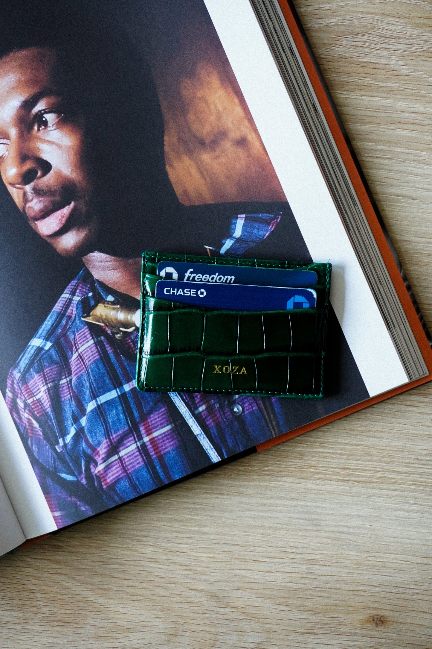 Jade Green XOZA Card Holder