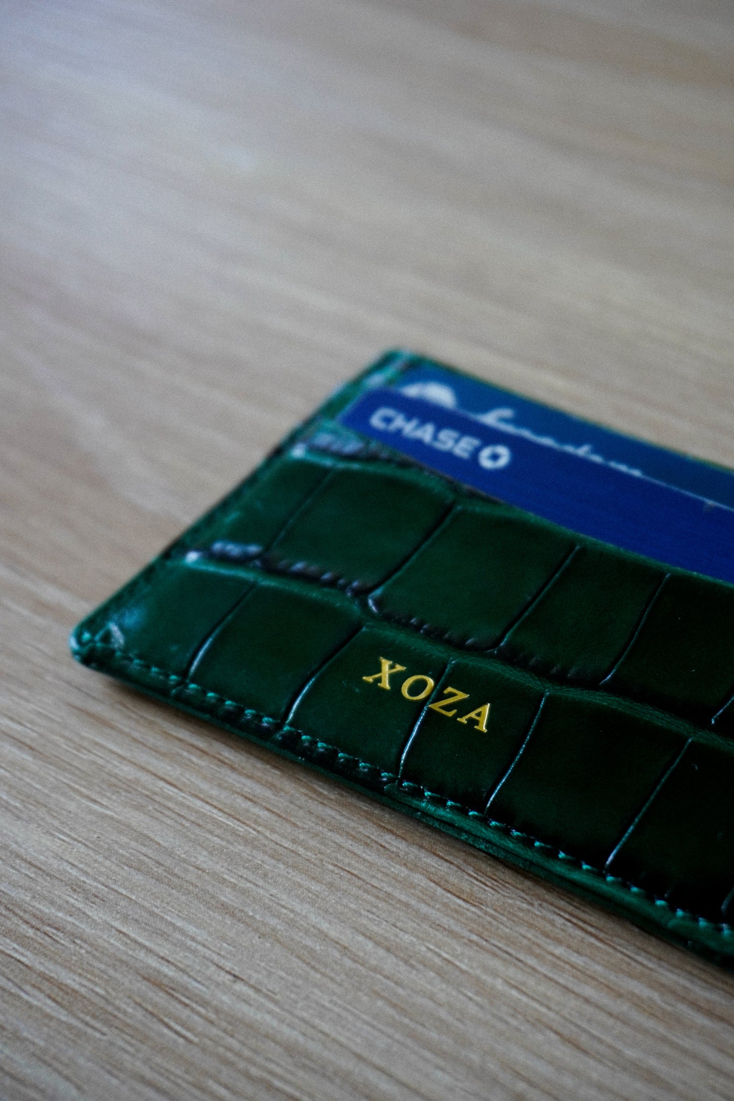 Jade Green XOZA Card Holder