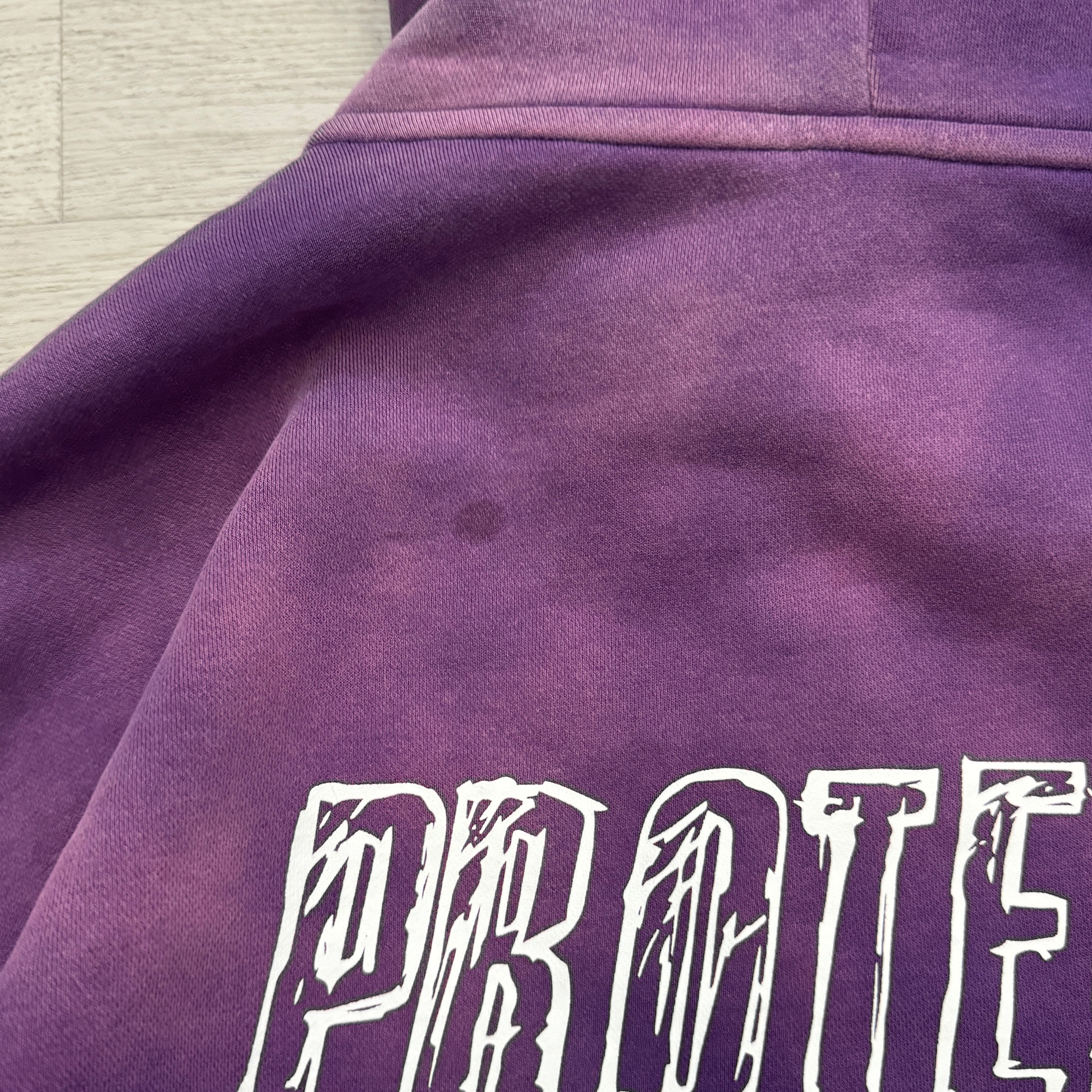 SS26 FADED PURPLE PYN HOODIE SAMPLE