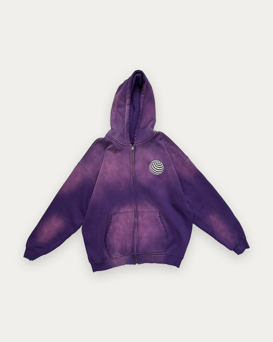 SS26 FADED PURPLE PYN HOODIE SAMPLE