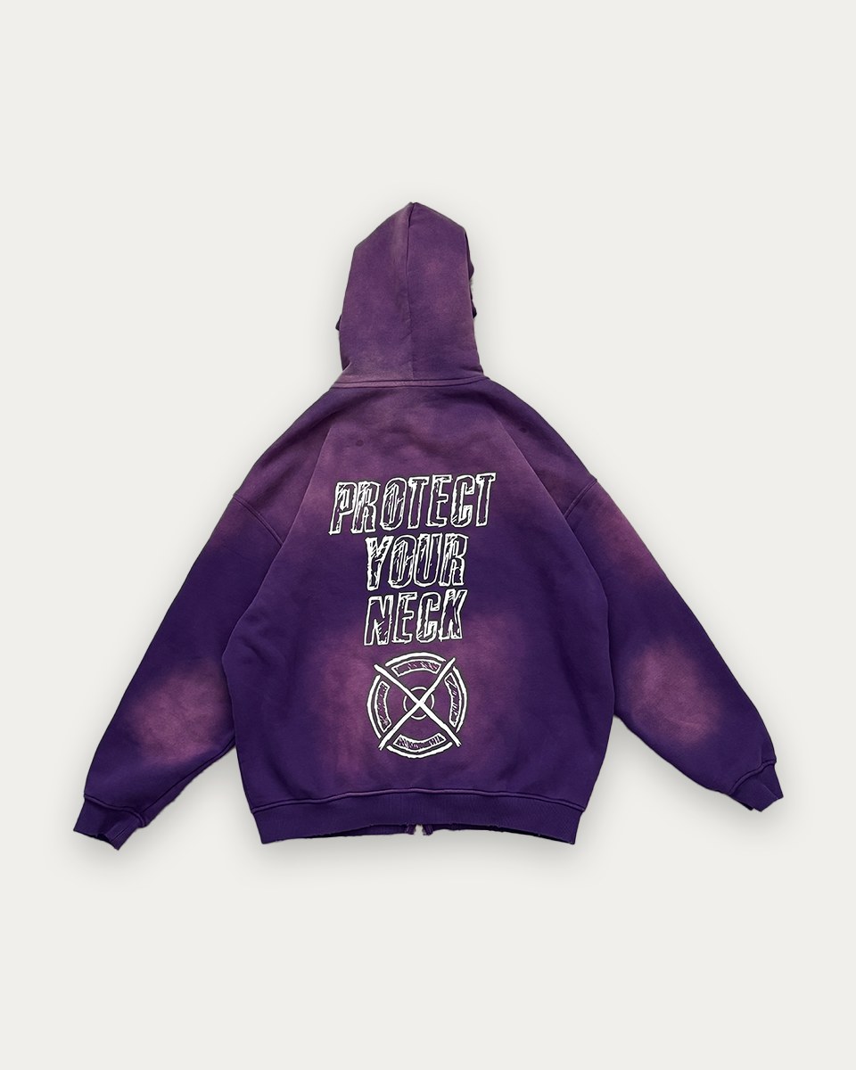 SS26 FADED PURPLE PYN HOODIE SAMPLE